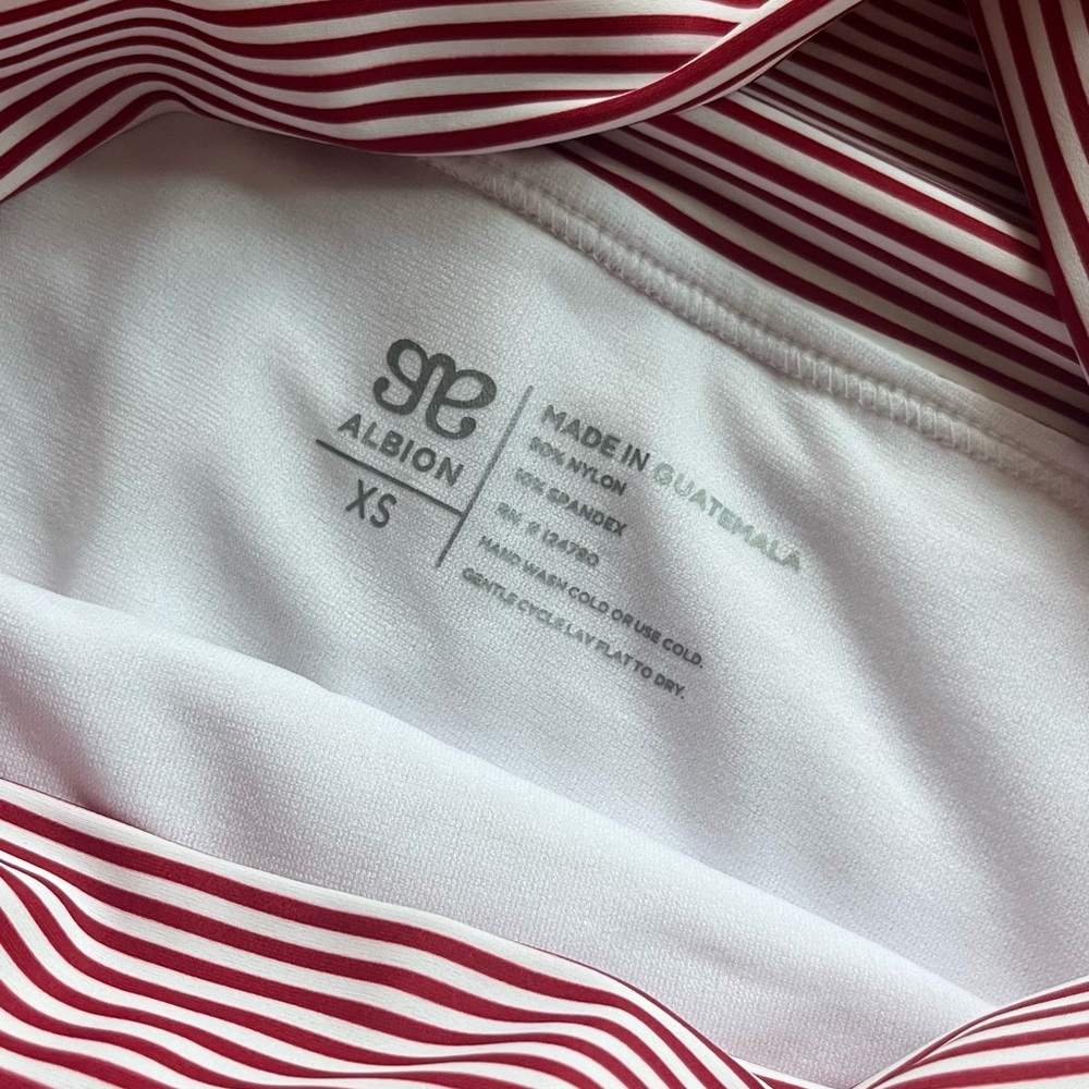 Albion Red and White Striped Swim Set - Picture 4 of 6